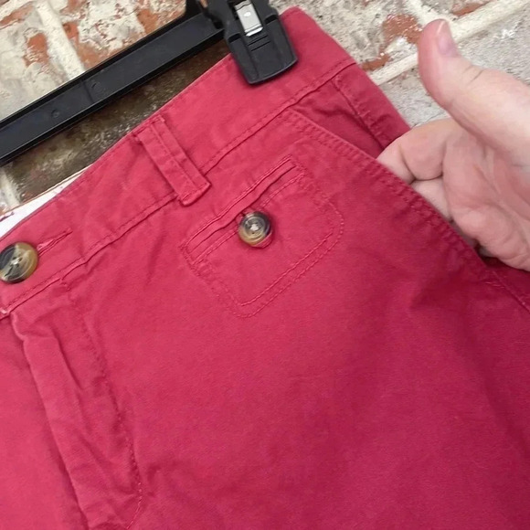 Dockers Red Flat Front Chino Bermuda Shorts - Picture 3 of 8